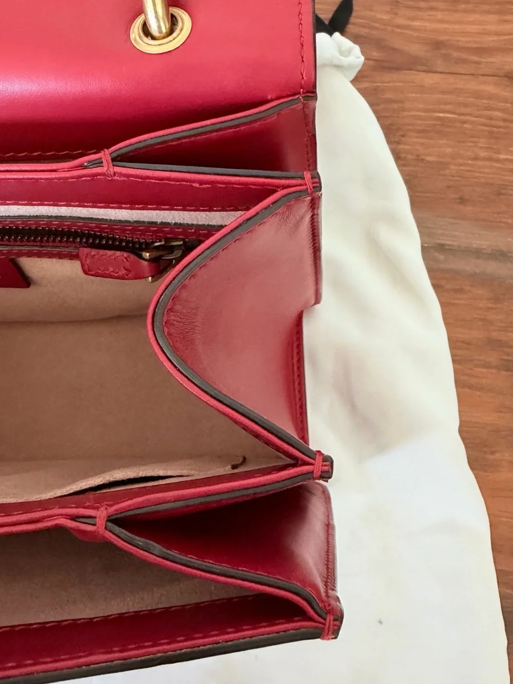 GUCCI QUEEN MARGARET COLORBLOCK LEATHER BEE BAG